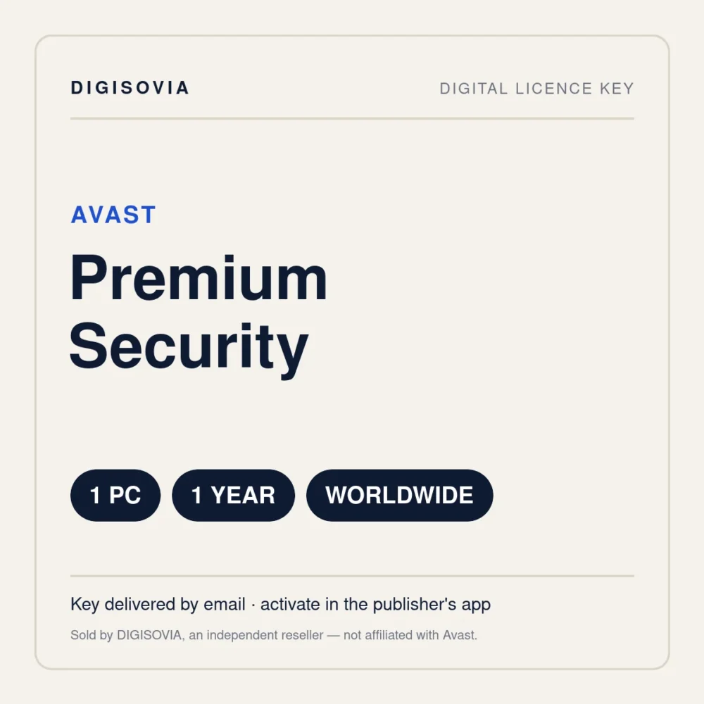 Avast Premium Security 1 PC 1 Year