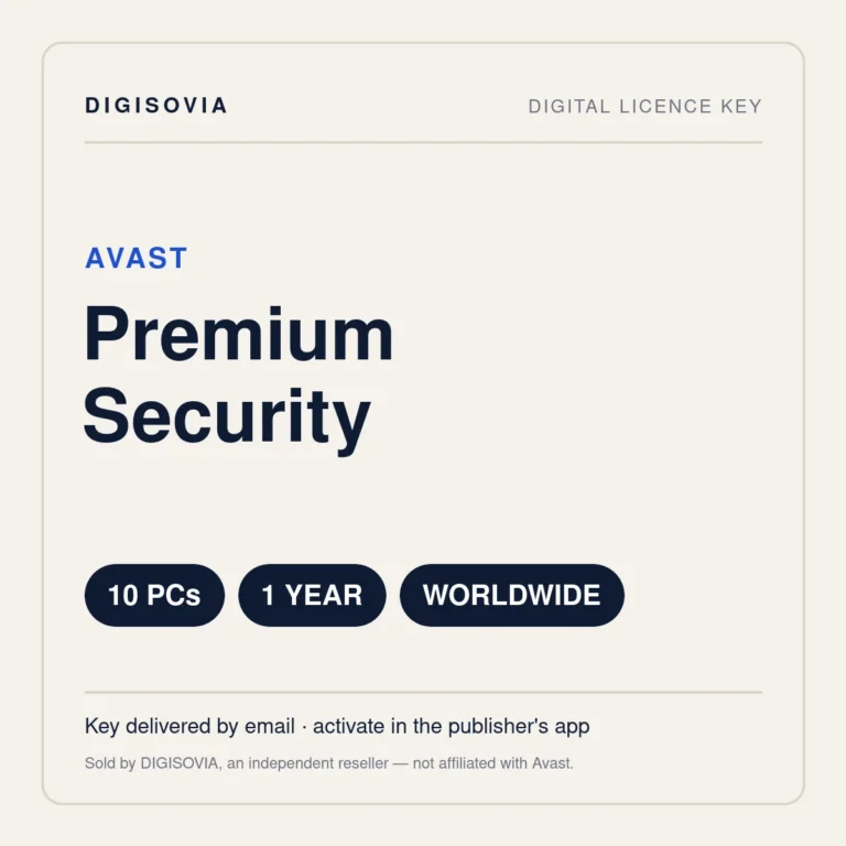 Avast Premium Security 10 PC 1 Year