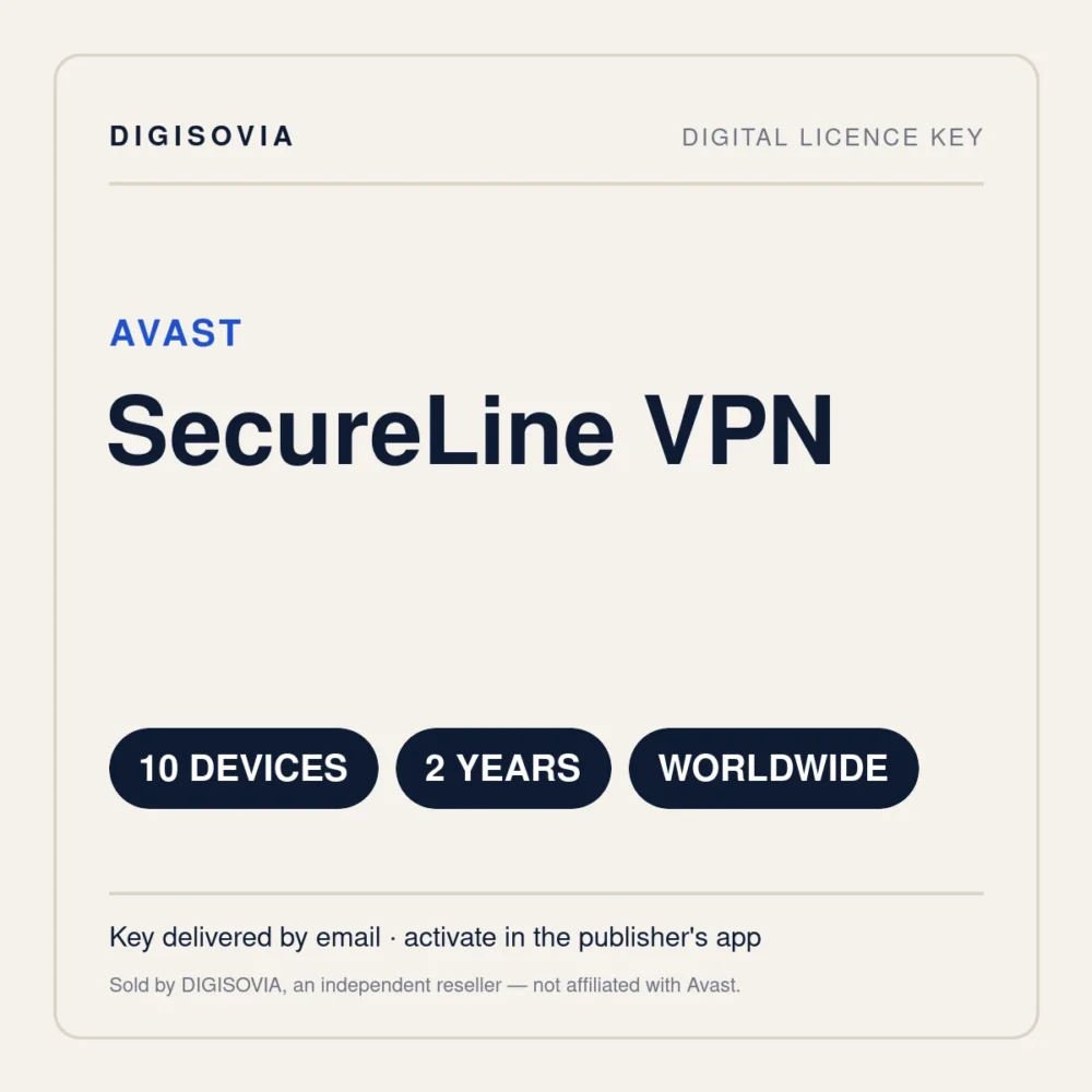 Avast SecureLine VPN 10 Devices 2 Years