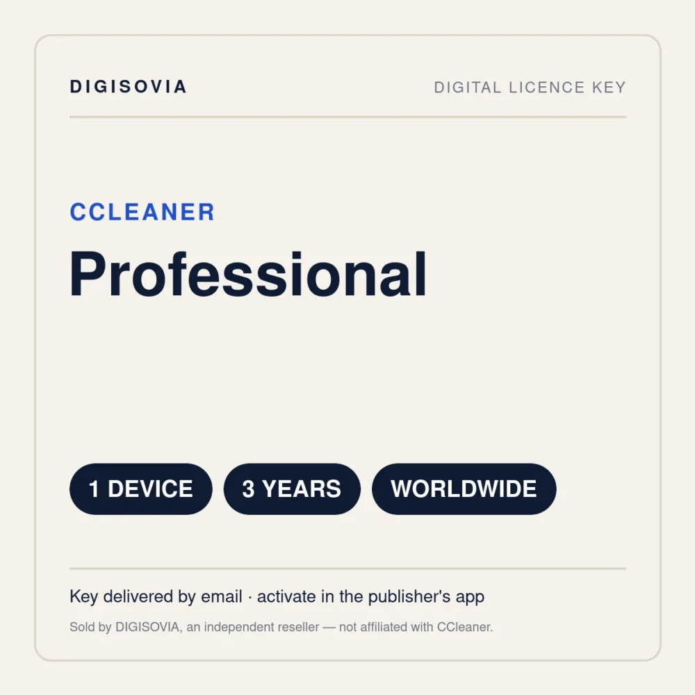 CCleaner Professional 1 Device 3 Years