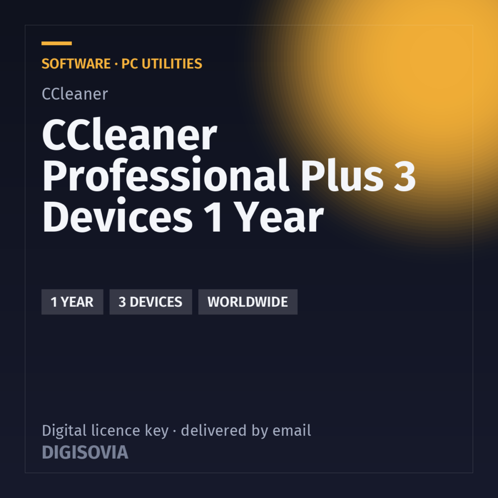 CCleaner Professional Plus 3 Devices 1 Year